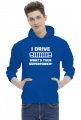 I Drive What's your Superpower? JEEP Cherokee XJ Grill, Bluza z kapturem męska