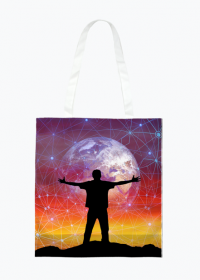 Eko torba na zakupy full print Kosmiczna tecza