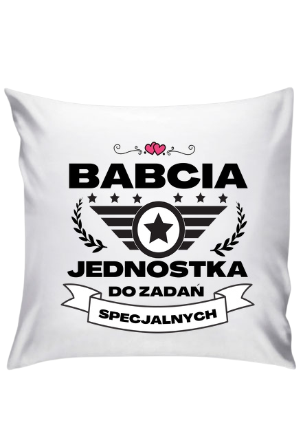 Poduszka - Babcia Jednostka (Prezent na Dzień Babci)