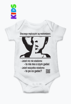 Małomówni body niemowlęce przód