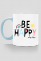 Kubek z kolorowym uchem BE HAPPY EVERY DAY