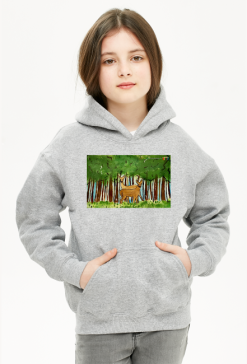 BLUZA DZIEWCZĘCA Z MOTYWEM LEŚNYM