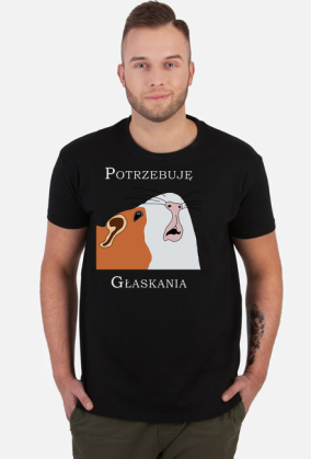 Koszulka "Potrzebuję Głaskania" Męska