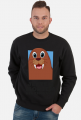 Bluza jestem morsem nie choruję - niebieskie logo