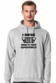 I Drive What's your Superpower? JEEP Wrangler YJ Grill, Bluza z kapturem męska