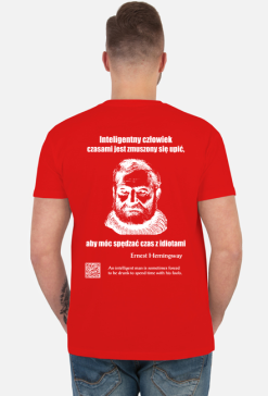 Inteligentny w. podkoszulek męski krótki rękaw plecy
