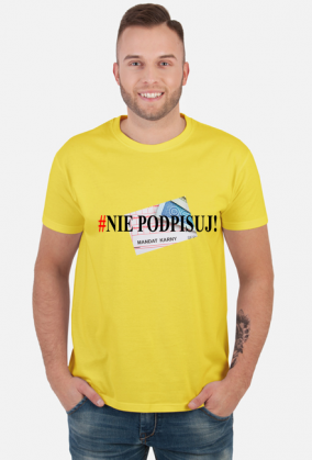 Koszulka - #Nie Podpisuj - T-Shirt Multicolor