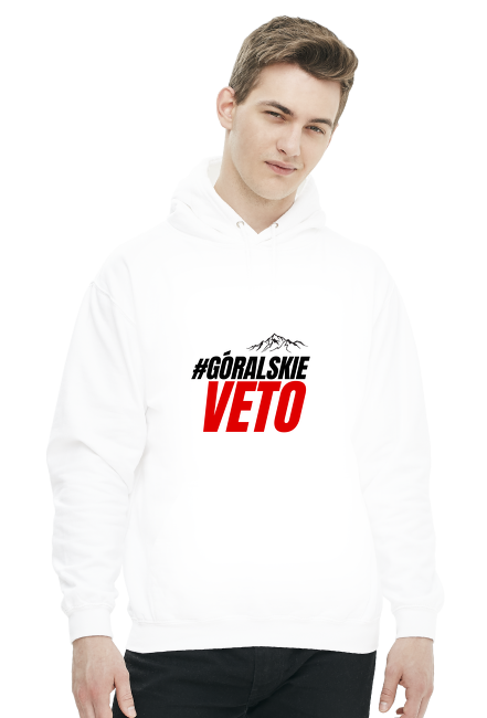 Bluza męska z kapturem - Góralskie Veto (Protest Przedsiębiorców)