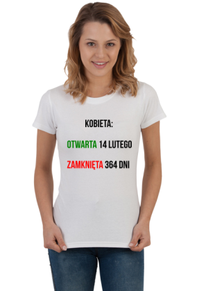 T-Shirt - Kobieta w Walentynki