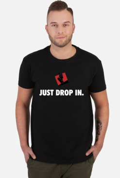 Koszulka Drop In Czarna Deskorolka