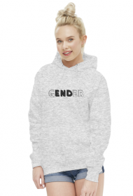 gENDer hoodie lgbtq nonbinary: transparent and black