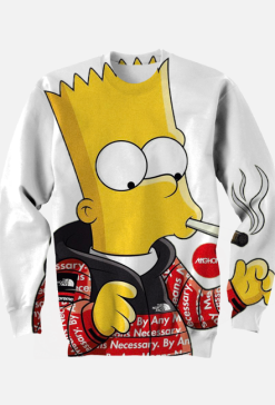 CLOUTY Sweatshirt bart smoke