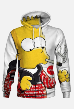 CLOUTY Bart Flinstone Smoke Hoodie