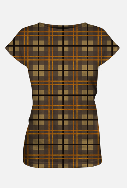 koszulka full print w kratkę