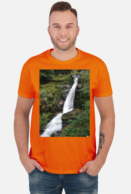 T-shirt męski z nadrukiem