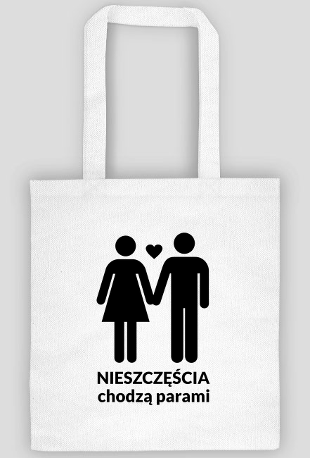 Nieszczęścia chodzą parami -torba na Walentynki