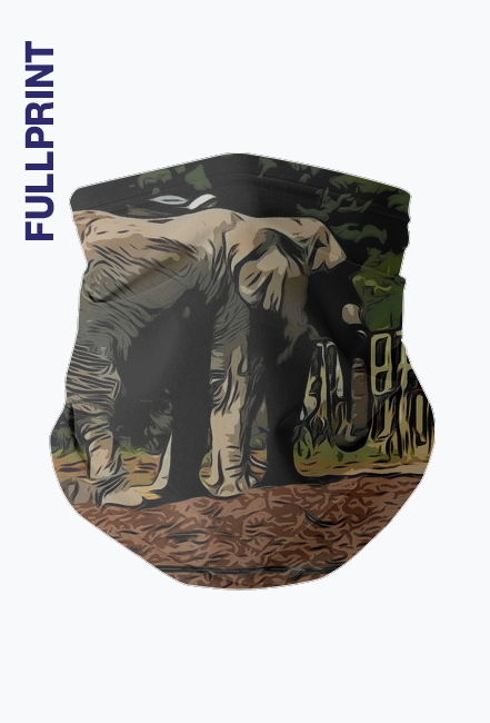 Komin FULLPRINT z nadrukiem słonia