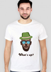 What`s up - koszulka męska slim