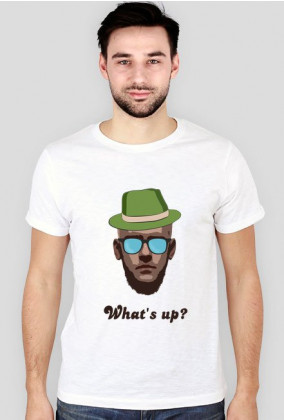 What`s up - koszulka męska slim