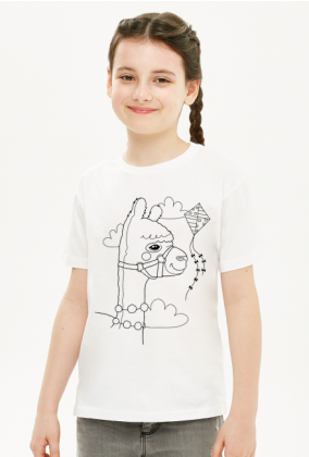 Alpaka - Hyzio - koszulka dziewczęca