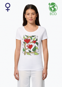 Ekologiczna koszulka damska Serdeczne drzewko
