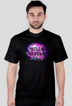 Hello World - męski t-shirt