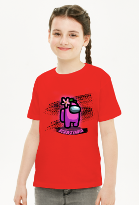 T-SHIRT Bobrzymka czarny wzór