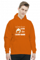 Bluza męska z kapturem- ZA WYSOKO wzór 2