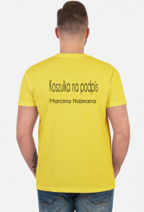 T-shirt z Najmanem na autograf