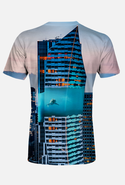 New shark in town T-shirt Fullprint