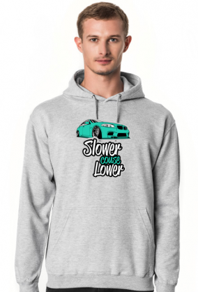 Slower couse Lower - BMW F10 (bluza męska kaptur)