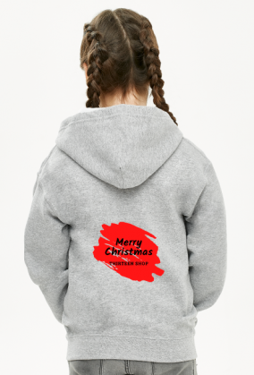 Bluza z kapturem plecy Merry Christmas for girl