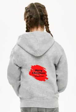 Bluza na zamek plecy Merry Christmas for girl