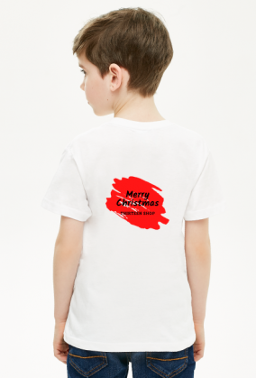 T-Shirt Merry Christmas plecy for boys