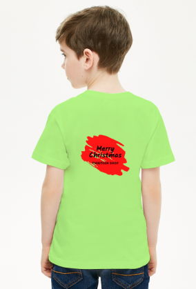 T-Shirt Merry Christmas plecy for boys