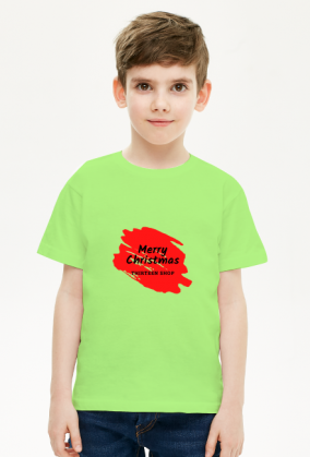 T-Shirt Merry Christmas przód for boys