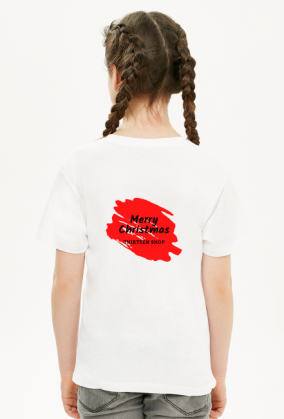 T-Shirt Merry Christmas plecy for girl