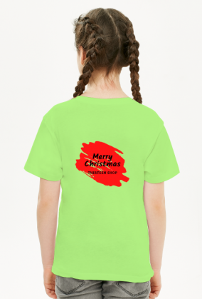 T-Shirt Merry Christmas plecy for girl