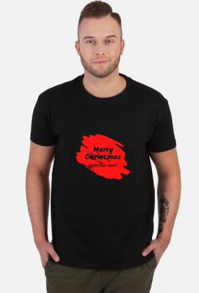 T-Shirt Merry Christmas przód for men