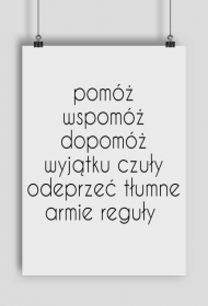 pomóż wspomóż dopomóż... (Edward Stachura)