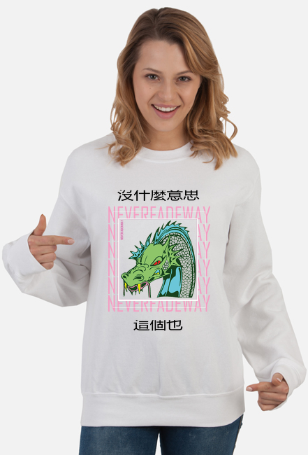 Bluza klasyczna damska NeverFadeAway - DRAGON