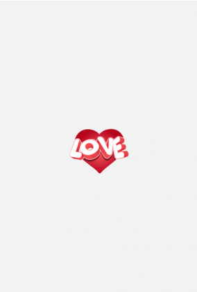 Serce Love - koszulka damska (Prezent na Walentynki dla niej)