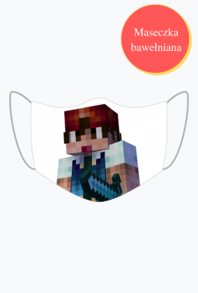 Maseczka z ludzikiem z loga master crafta