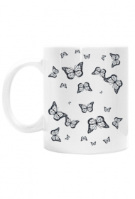 Kubek "Czarne motyle"