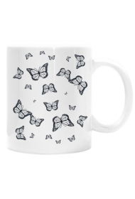 Kubek "Czarne motyle"