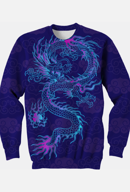 Bluza Klasyczna FullPrint - DRAGON 2
