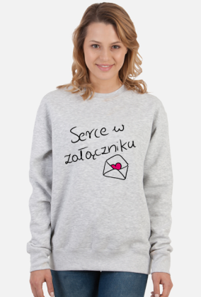 Serce w załączniku bluza