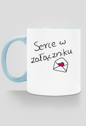 Serce w załączniku kubeczek
