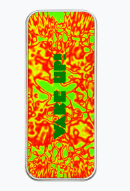 Piórnik "Wake up! czerwono - seledynowy