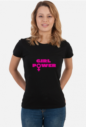 Koszulka damska - Girl Power (Wyjatkowy prezent z okazji Dnia Kobiet)